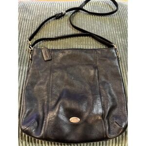 Coach Madison Isabelle Black Leather Hobo Shoulder‎ Bag Purse Adjustable Strap